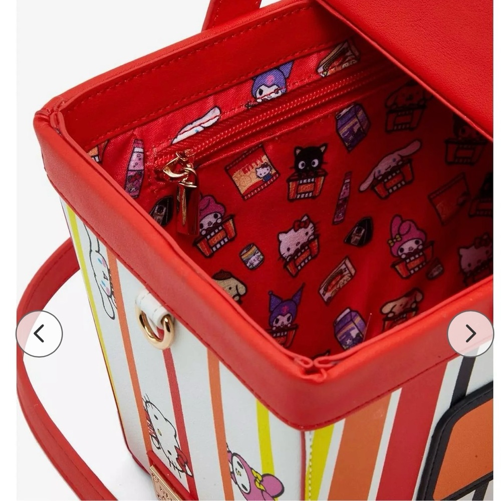 NWT Sanrio Hello Kitty & Friends Kawaii Mart Shopping Basket Crossbody loungefly - Picture 3 of 5